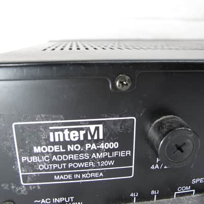 Inter M PA-4000 120 Watt 6 Input Powered PA Mixer Amplifier image 5