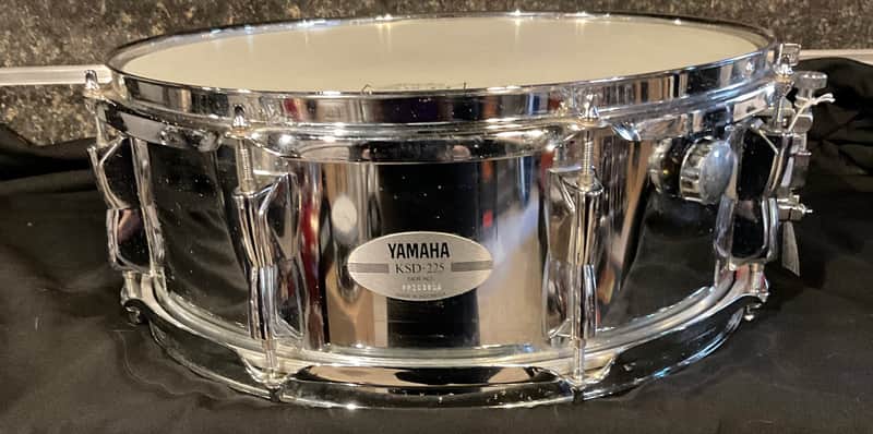 Yamaha SD-255 5.5x14" 8-Lug Steel Snare Drum 1980s - Chrome image 1