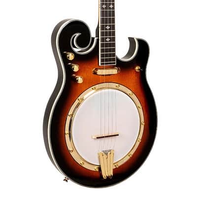Gold Tone EBM-5 Solid Body Maple Top & Neck F-Style 5-String Electric Banjo w/Hard Case image 2