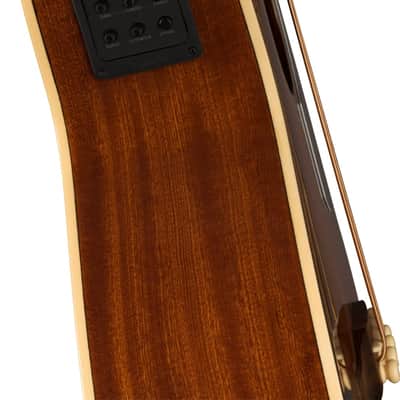 Fender Kingman Acoustic Electric Bass Guitar with Bag, Shaded Edge Burst Finish image 7
