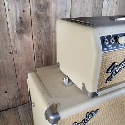 Fender Bassman RARE 6G6-C Head & Cabinet 1964 Near Mint W/ Original White Covers image 6