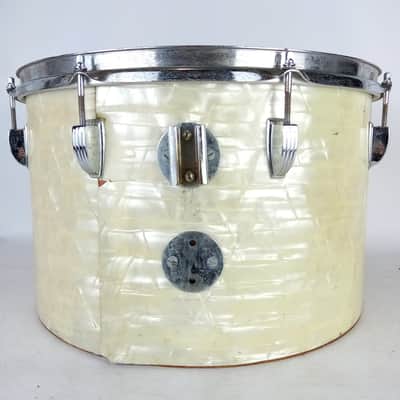 Ludwig 10x16"Timp-Tom Drum Vintage70 WMP White Marine Pearl 6Ply Maple Bass Jazz image 4