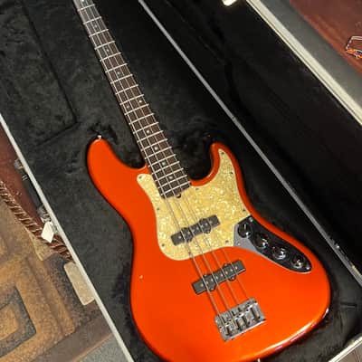 Fender Jazz Bass Deluxe 2005 - Candy Tangerine image 3