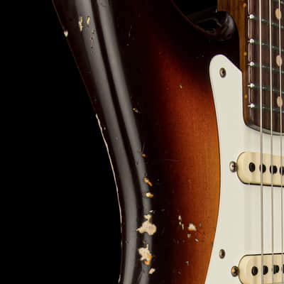 Fender Custom Shop Empire 59 Transition Stratocaster Relic - Faded Aged Chocolate 3-Color Sunburst #19506 image 10