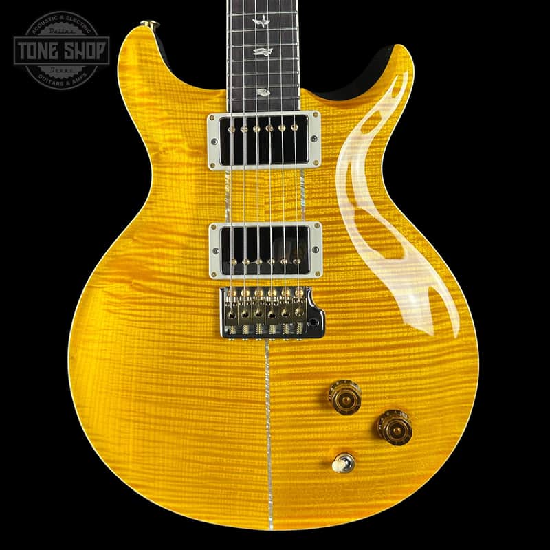 PRS Santana Retro 10 Top Sprayer's Choice Santana Yellow Gold Holoflake Back w/case 0415510 image 1