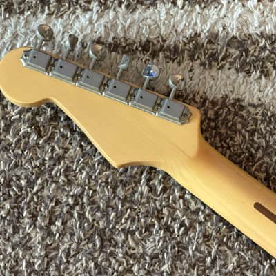 RARE&CLEAN! Fender Japan AST-110DMC Aerodyne Special Flame Maple Top Stratocaster 2006-2008 - Flame Amber Japanese-Market-only Model w/Vanzandt Pup Upgraded MIJ image 8