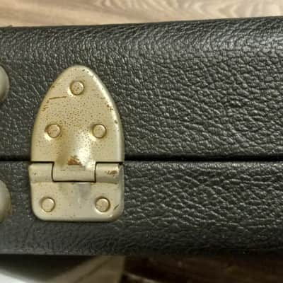 Vintage Fender Precision/Jazz Bass Hardcase 60's 70's- Black/Orange image 12