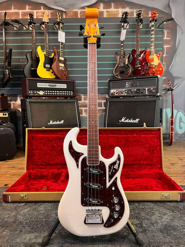 Burns Shadows Bass 'The Legend' White Electric Bass Guitar image 1