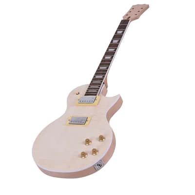LP Style DIY Electric Guitar Kit Mahogany Body & Neck Build Your Own Gutiar J0Z6 image 4