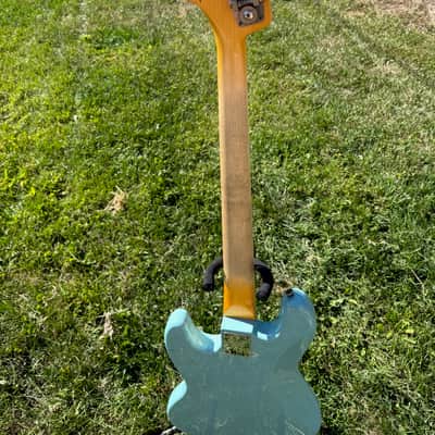 2024 Fender Custom Shop Limited Edition '66 Jazz Bass - Journeyman Relic - Aged Daphne Blue - 9.4lbs - RARE! Matching Headcap image 8