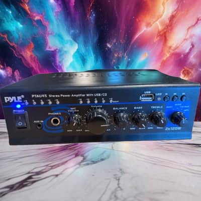 Pyle 2 Channel Power Amplifier PTAU45 Never Used Great Sound Compact& Crisp🎶 image 1