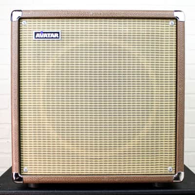 Preowned Avatar 112 Traditional Cube 1x12" 8 Ohm Guitar Amp Cabinet w/ Celestion G12H30 - Caramel image 1