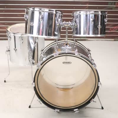 Slingerland 4pc Concert Tom Drum Kit Set Chrome Over Maple Vintage 1970's image 1