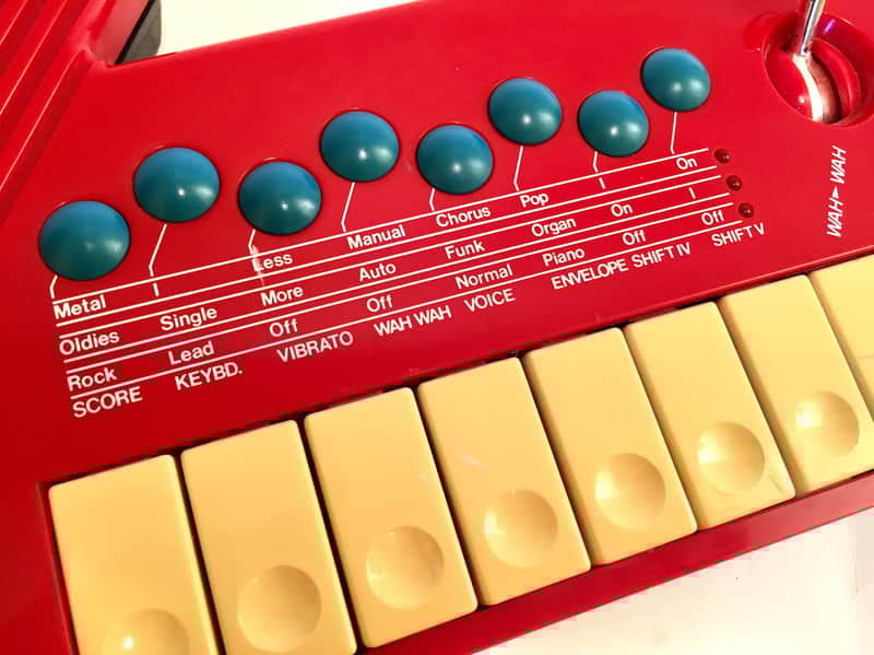 Vintage circuitbent Tyco synthesizer keytar Hot Keyz 1980s Hot rod