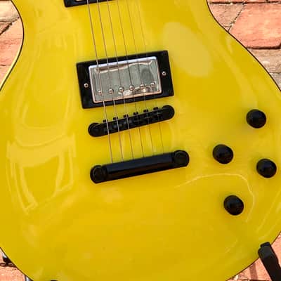 Hard Luck Kings Bossman HLK Kustom Series Yellow Les Paul STYLE USA Single Cut Elec Guitar image 8