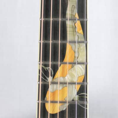 MINT 2000 Taylor GSLJ Living Jewels Aqua Blue Koi Fish Guitar! Bearclaw Quilted GS image 11