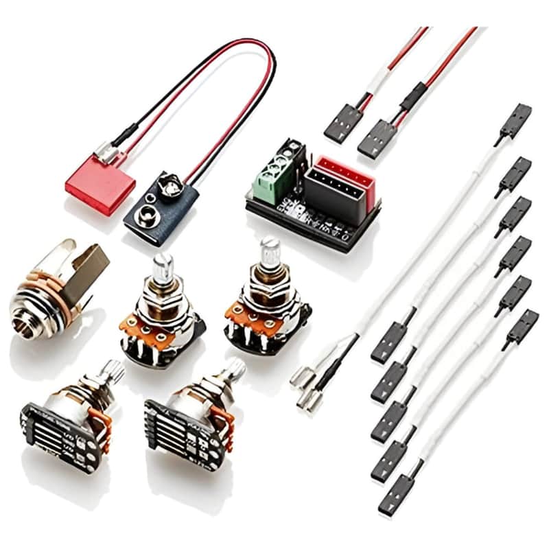EMG 1 or 2 Pickups HZ Passive Short Shaft Solderless Wiring Conversion Kit image 1