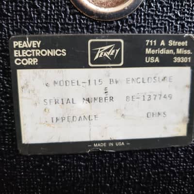 Peavey Model 115 1x15 Bass Speaker Cabinet - Late 1970s image 2