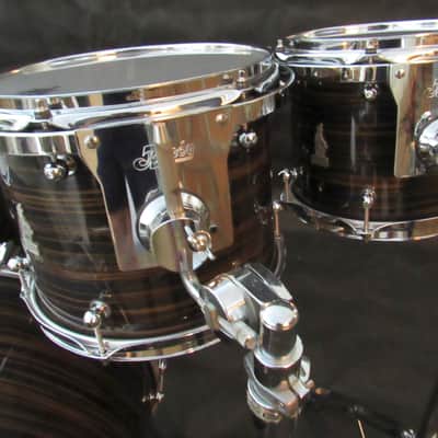 Brady Drums  Brady Maccasar Jarrah Ply 5-Piece Drum Kit Maccasar Ebony Gloss Maccasar Ebony Gloss image 6