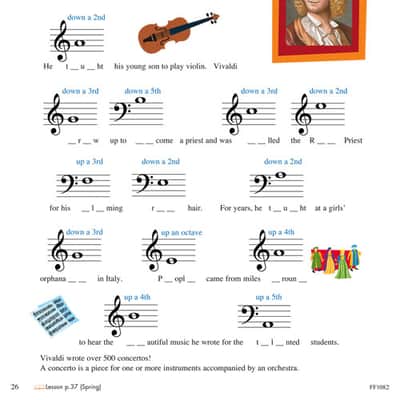 Hal Leonard Faber Piano Adventures - Level 2A Theory Book - 2nd Edition image 6
