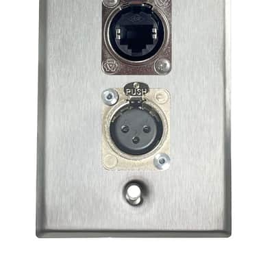 Stainless PROCRAFT SPL-2X-ST-VAR 1 Gang Stainless Pro Audio Installation Wall Plate Loaded, Made in the USA-USB Feed-Thru / USB Feed-Thru image 25