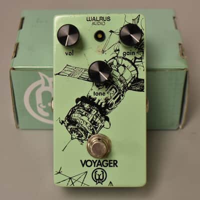 Walrus Audio Voyager Preamp/Overdrive Effect Pedal Green w/Box image 1