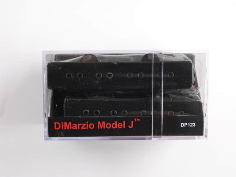 DiMarzio Model J Bass Pick-up Set Black DP 123 image 1