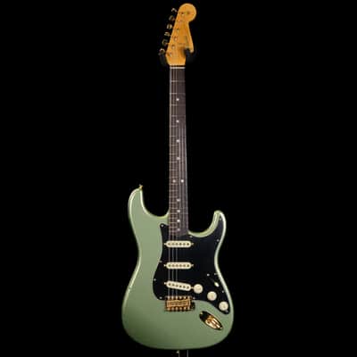 2024 Fender Limited Edition 1965 Dual-Mag Stratocaster Journeyman Relic - Sage Green Metallic image 3