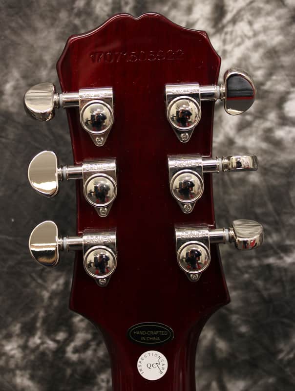 2017 Epiphone Les Paul Standard PlusTop Pro Wine Red Electric | Reverb