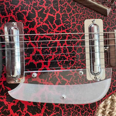 Jerry Jones Electric Sitar 1990s - Red Crackle image 7