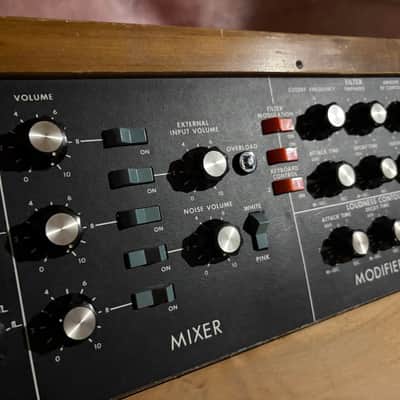Moog Minimoog Model D 44-Key Monophonic Synthesizer 1971 - 1982 - Black / Wood image 4
