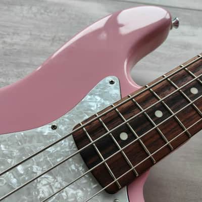 2008 Fender Japan ‘62 Reissue Jazz Bass (Refinished Pink) image 4