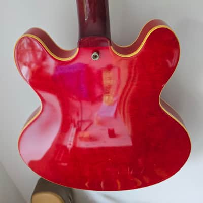 Luxor ES-335 Style Hollowbody – MIJ Lawsuit Era – Cherry Red – Professional Setup image 18