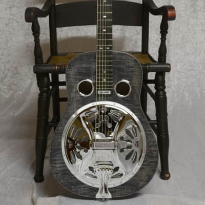 Cross Guitars Dobro--Handmade Square Neck Resonator 2018 Black Smoke image 6