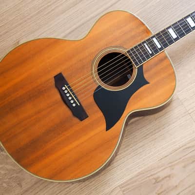 1970s Matao MW-405 Jumbo Vintage Acoustic Guitar Spruce Rosewood Hoshino Japan w/ Case image 1