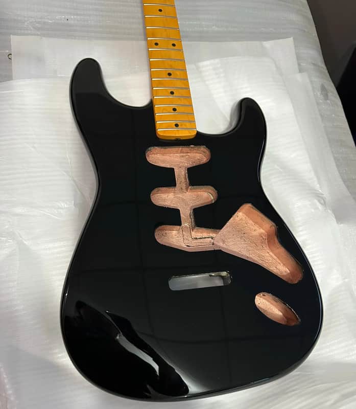 1 Set DIY Project Alder Wood Guitar Strat Style Body with Maple Neck image 1