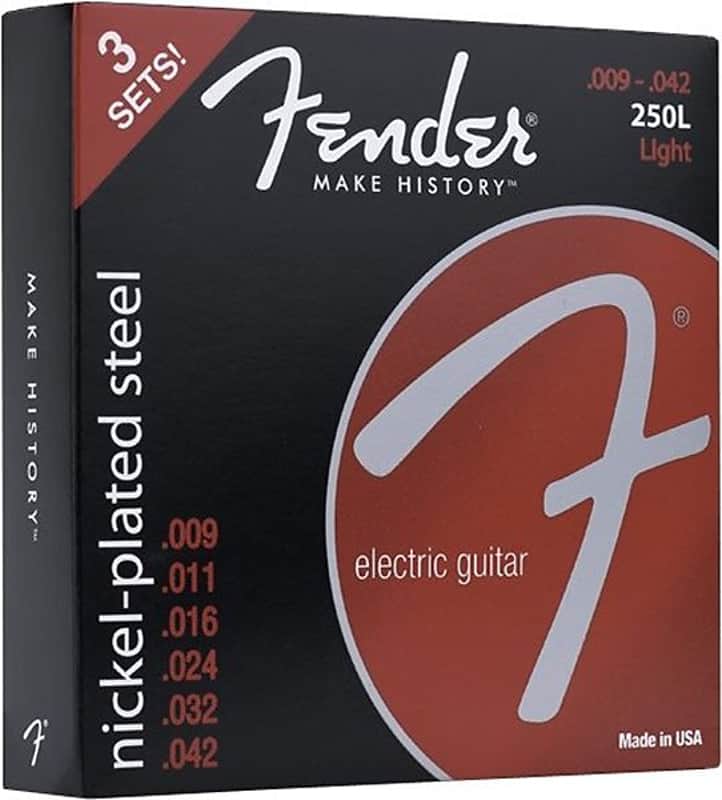 Fender Super 250L NPS Ball End Strings (.009-.042 Gauges) 3-Pack 2016 image 1