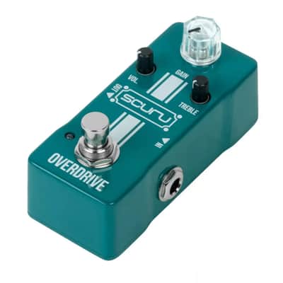 SCURU Overdrive Guitar/Bass Effect Pedal GAIN/VOL/TREBLE Versatile Made By CALINE image 2