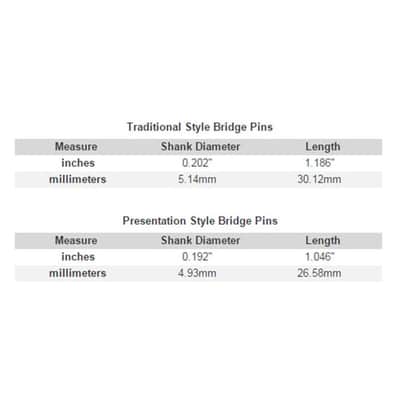 Tusq traditional black bridge pins set 5.1mm (6 PCS) with paua dots image 2