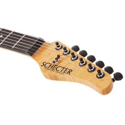 Schecter PT Classic 6-String Right-Handed Electric Guitar with Mahogany Semi-Hollow Body and Ebony Fretboard (Inferno) image 5