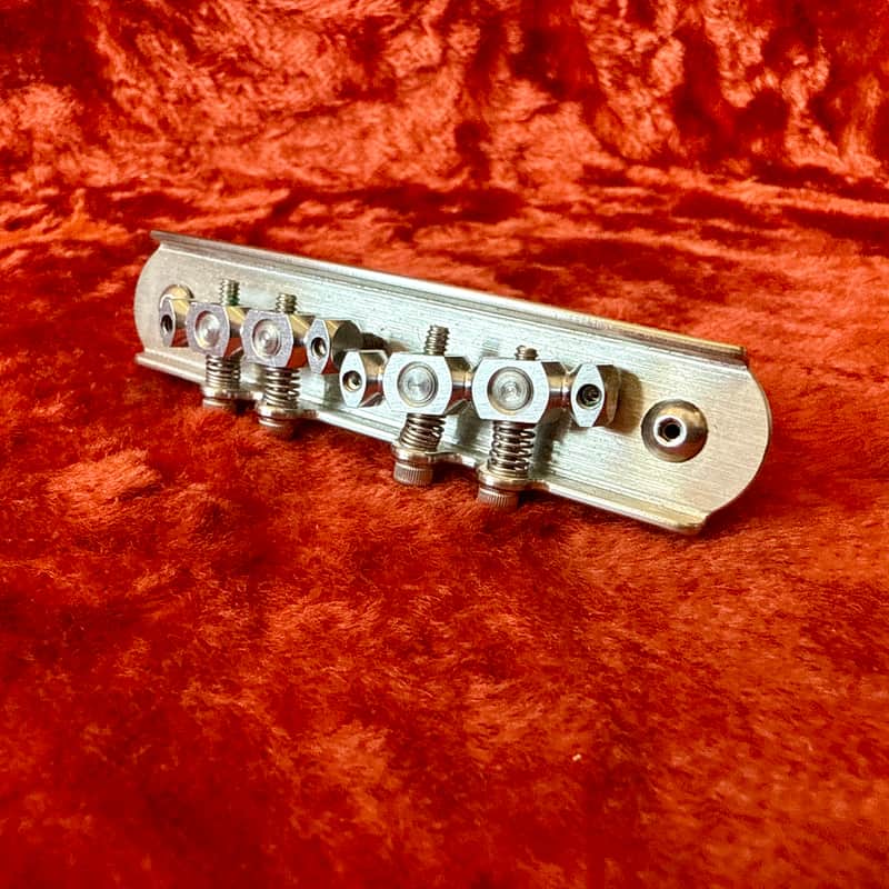 Mastery M1 Jazzmaster guitar bridge - Nickel Jaguar USA image 1