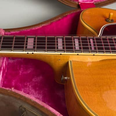 Gibson  Byrdland N (Pre-Production) Thinline Hollow Body Electric Guitar (1955), ser. #A-20986, original brown hard shell case. image 15