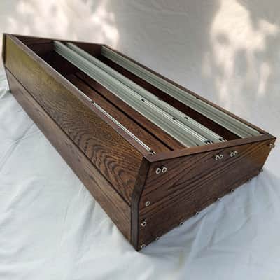 7U / 126hp Eurorack case EVA • Rails + M3 nuts / Dark oak / Unpowered image 8