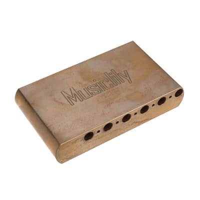 ST Kit Brass Bridge Block for Mexico Fender Strat and Squier Classic Vibe image 2