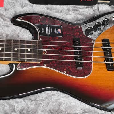 Fender American Professional II Jazz V BRAND NEW 75th Anniversary Sunburst USA 2021 NOS Pro 5 String image 4