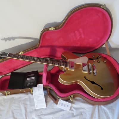 Gibson ES-335 Dot Plain Top 2013 Gold Unplayed image 4