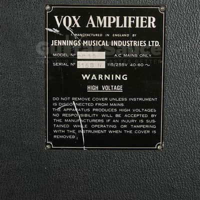 Vox AC15 1962 Original Vintage (Cod. AMP_00176) image 7