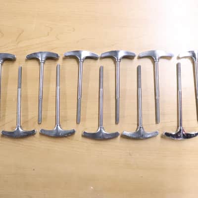 Ludwig USA 4 3/4" Chrome T Rods 13pk Vintage 1960's -70's image 1