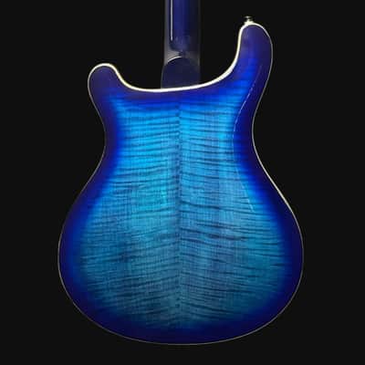 PRS SE Hollowbody II Electric Guitar in Faded Blue Burst image 4