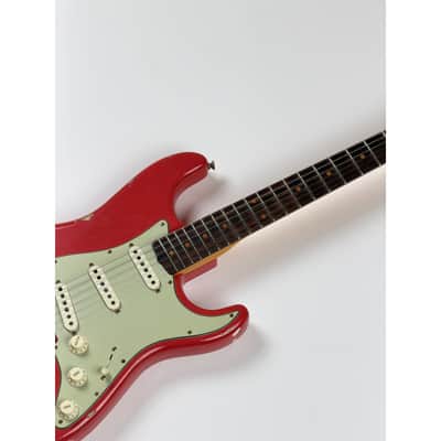 Fender CUSTOM SHOP LTD 62 STRATOCASTER RELIC FIESTA RED 2023 - Relic Fiesta Red image 10